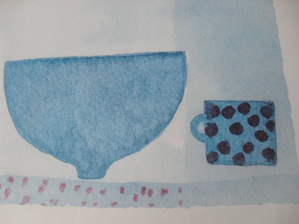 Plakat, Jo Aylward, motiv: Blue Bowl