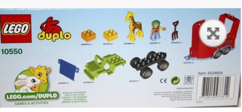 Lego Duplo, 10550 Cirkusvogn
