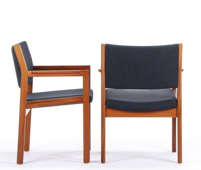 Christian Hvidt, stol, Spisebordsstol/Armstol fra Christian Hvidt for Søborg Møbler. To armstole med
