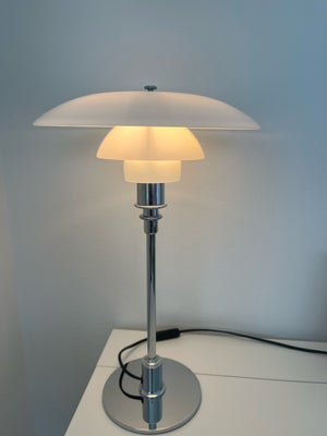 PH, PH 3/2 bordlampe, bordlampe, Flot højglansforkromet PH 3/2 bordlampe med intakte skærme. Flot st
