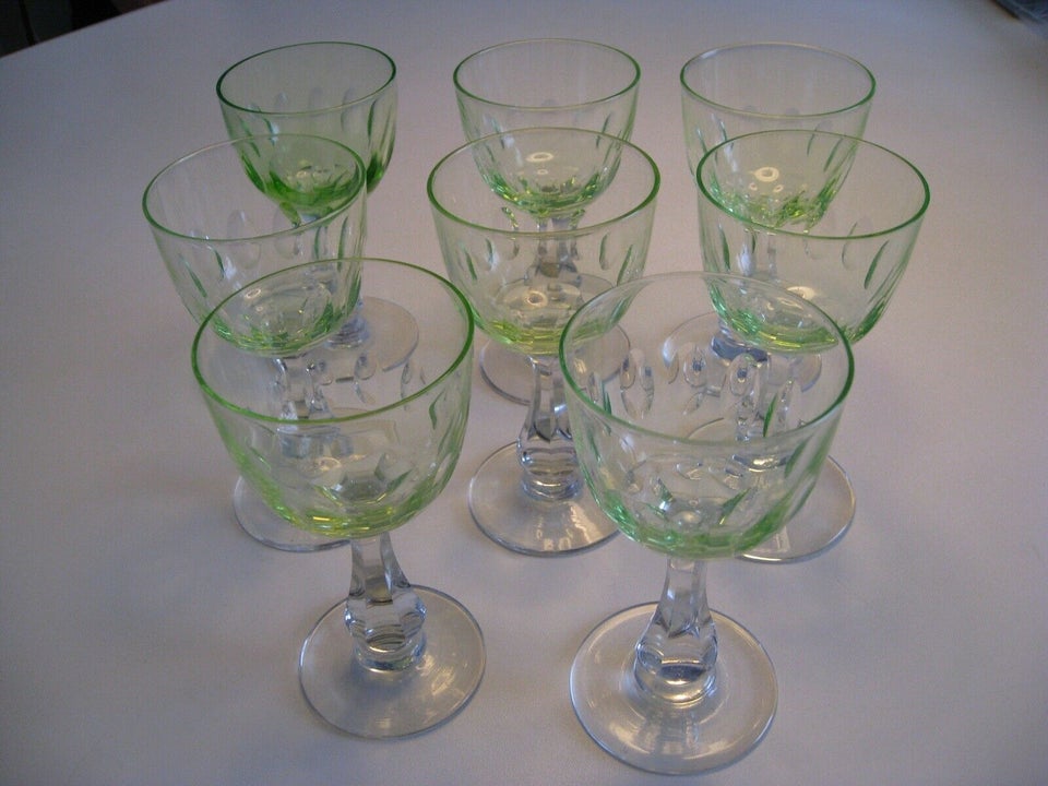 Glas, Gamle Grønne Hvidvinsglas, Holmegaard – dba.dk – og af Nyt og Brugt