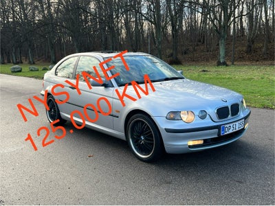 BMW 316Ti, 1,8 Compact, Benzin, 2004, km 125000, sølvmetal, træk, nysynet, aircondition, ABS, airbag