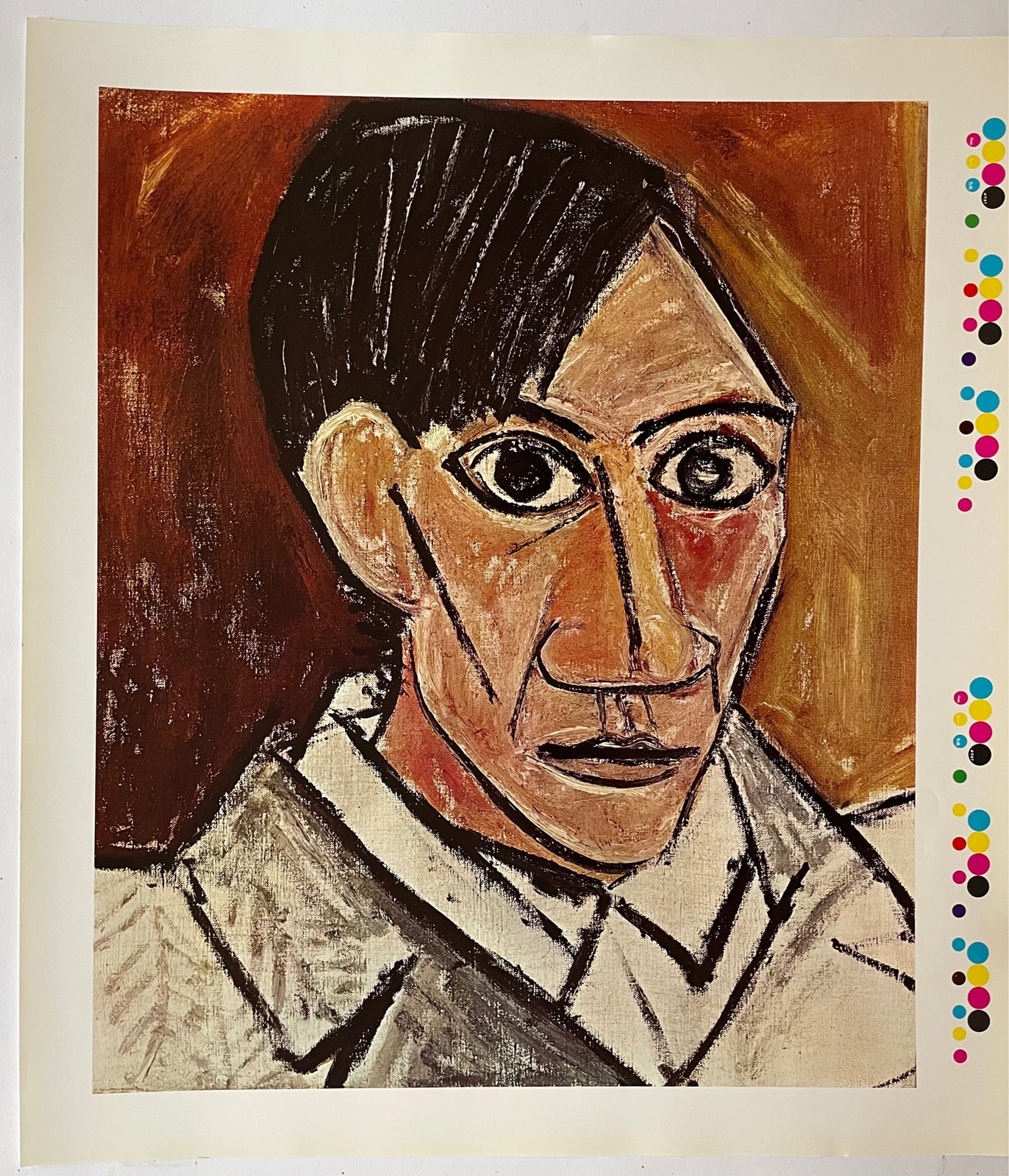 Vintage plakat, Picasso, motiv: Selvportræt