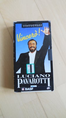 Musikfilm, Vincero, Luciano Pavarotti.
VHS. Pris kr. 20,-
(H)(pel.ks.vhs)(24)