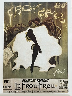 Plakat , motiv: Fransk reklame, b: 50 h: 70