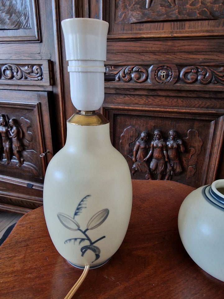 Porcelæn, Lampe og vase, Royal Copenhagen