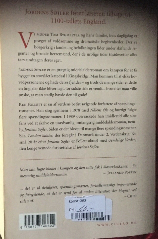 Jordens søjler, Ken Follett, genre: historie