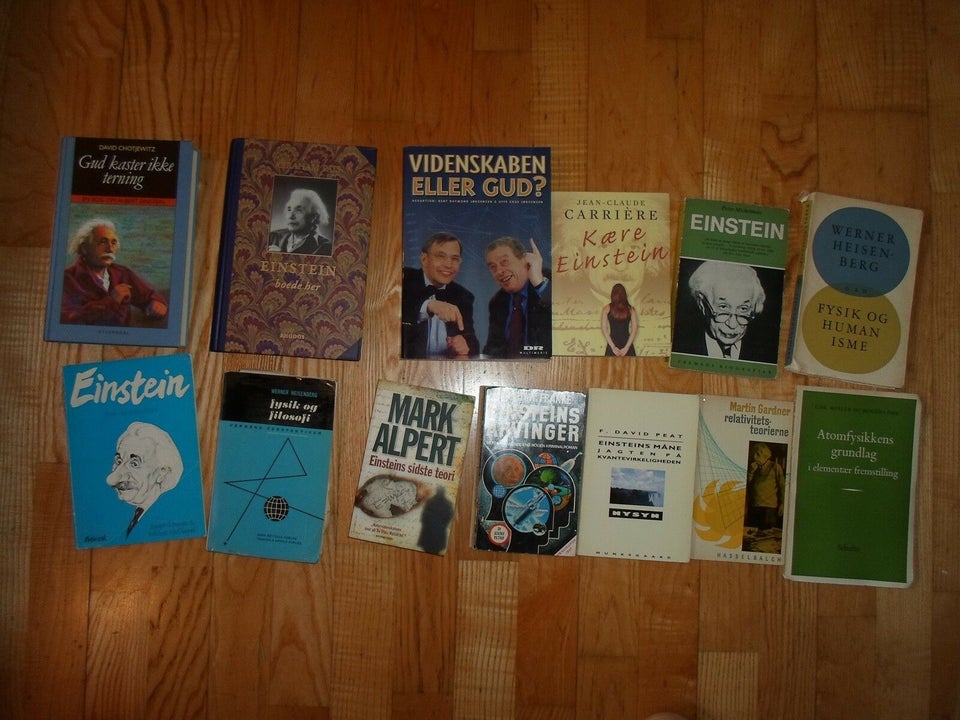 Einstein-bøger mange, emne: naturvidenskab