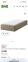 1½ seng, Ikea Skare, b: 120 l: 200