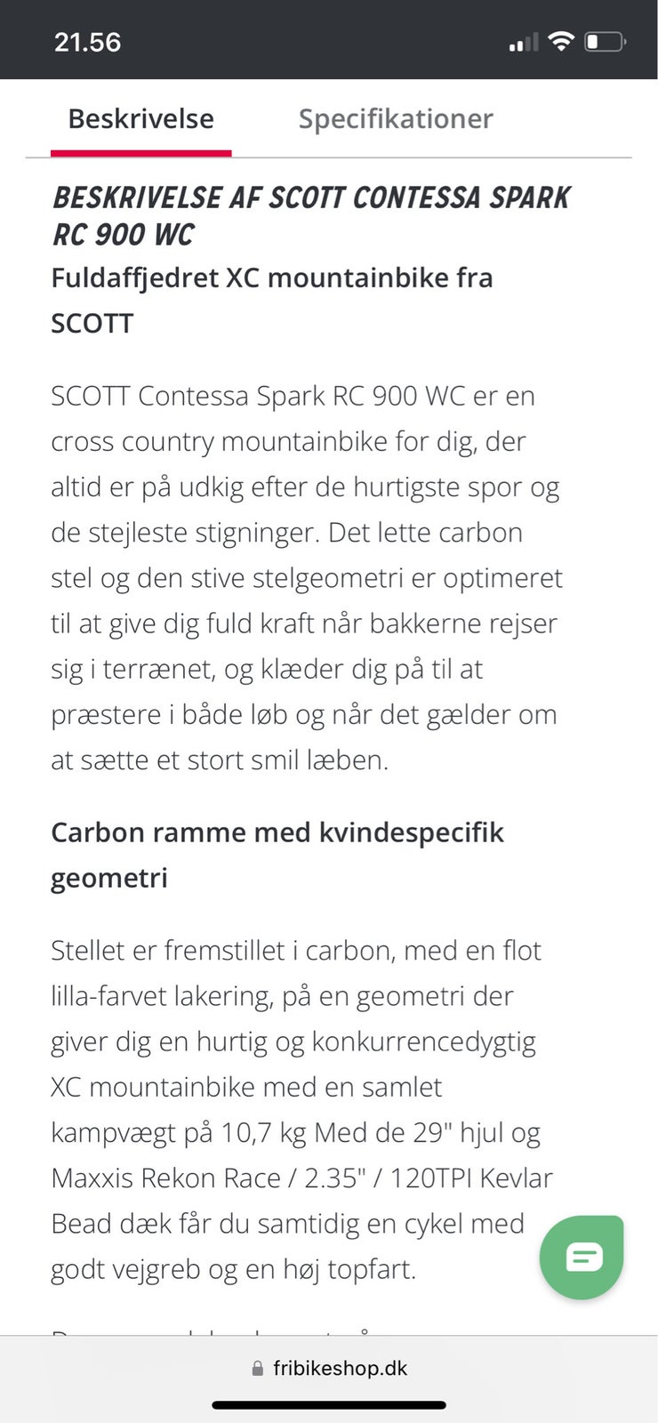Scott Contessa Spark RC 900 WC 2021, full suspension, M