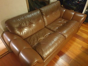 Find Patina Læder Sofa på DBA - og salg nyt og brugt