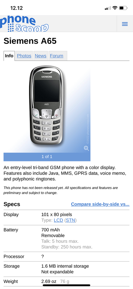 Sony Ericsson T 230, Rimelig