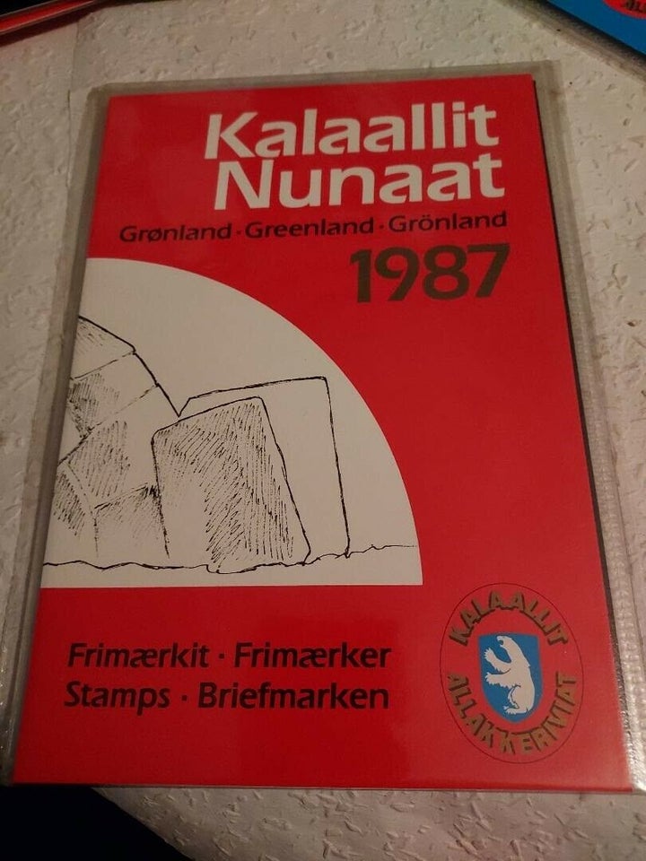 Grønland, postfrisk, Årssæt 1985 - 1987