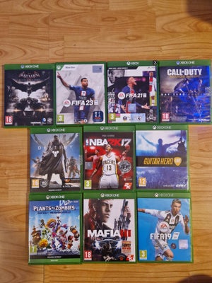 BATMAN,DESTINY, CALL OF DUTY, FIFA, Xbox One, 50kr stk