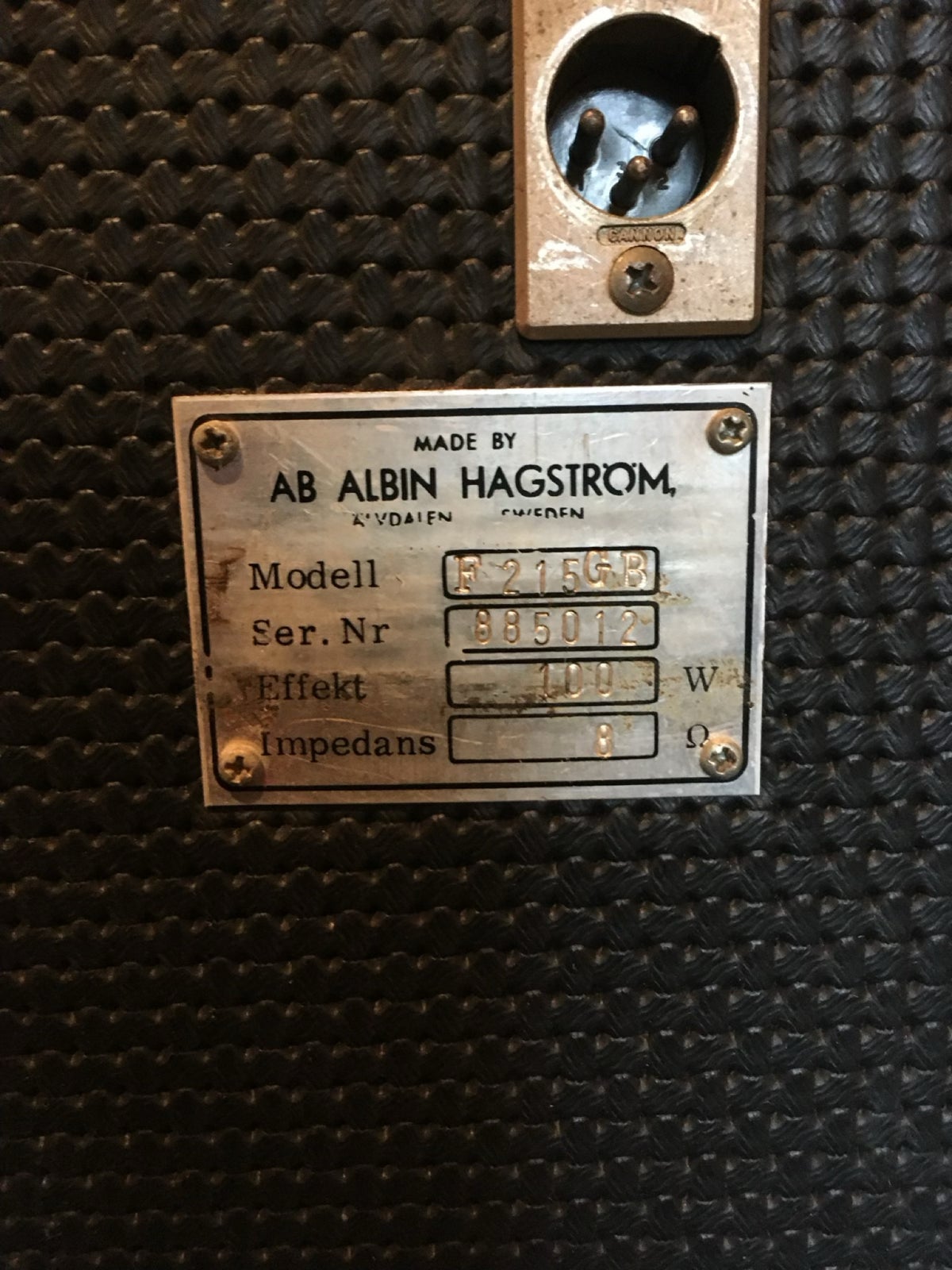 Basanlæg, Hagström BT 100, 100 W