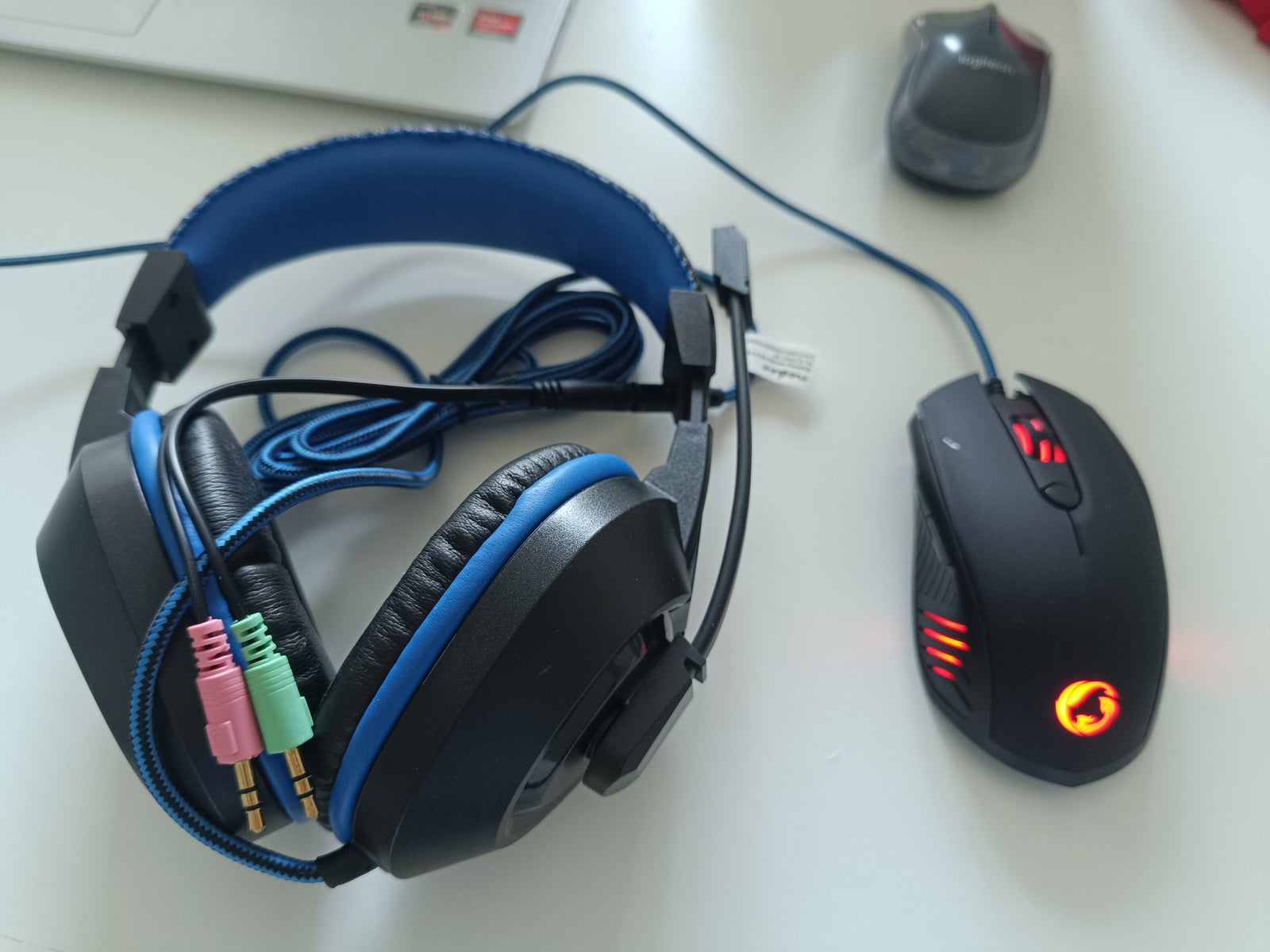 Headset, og gaming-mus