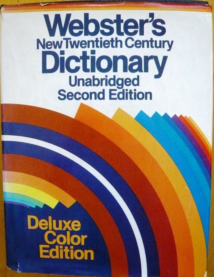 Webster's New Twentieth Century, Dictionary, år 1979