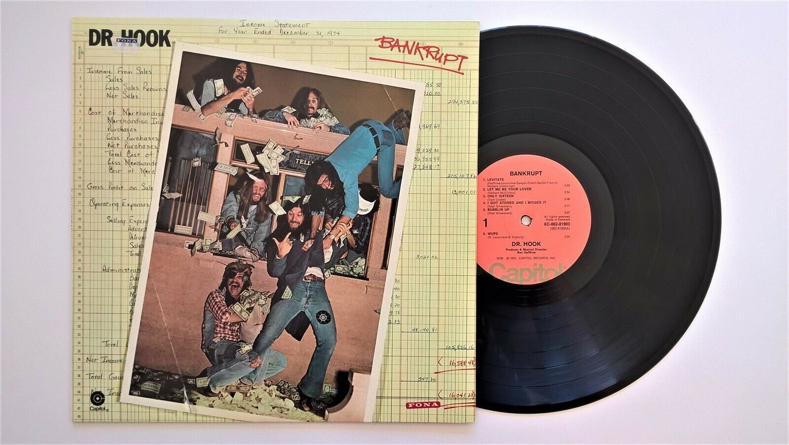 Dr. Hook - Bankrupt - Vinyl LP - 1975 - UK - Original