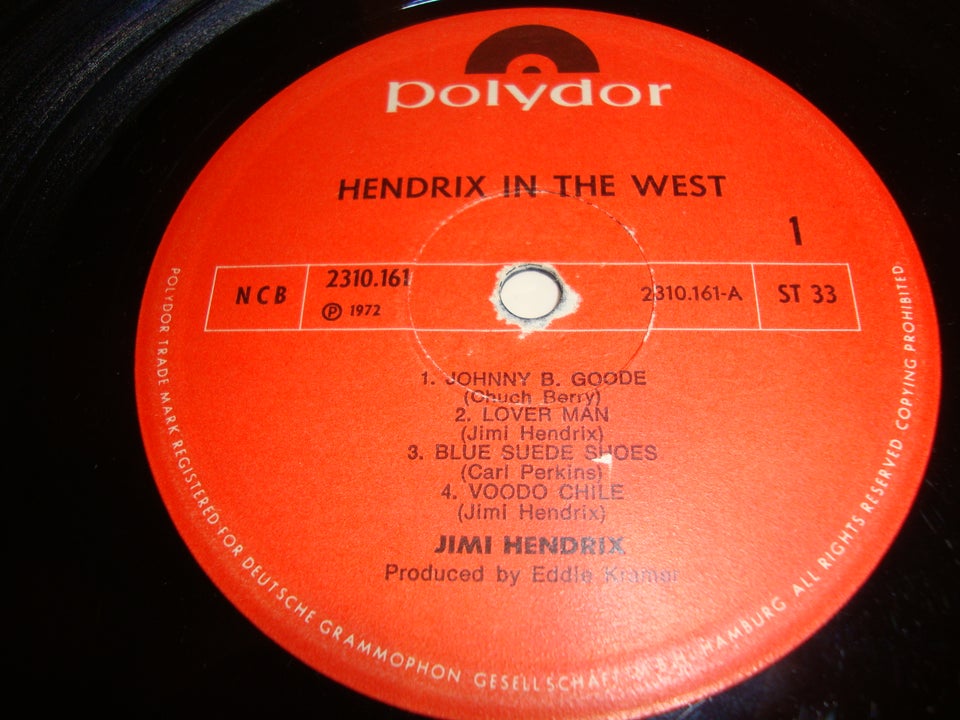 LP, JIMI HENDRIX., Hendrix in the west.