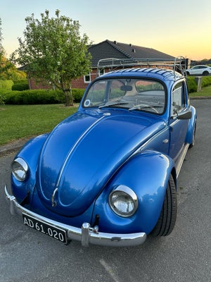 VW 1500, 1,5, Benzin, 1968, km 77000, blå, 2-dørs, Meget fin VW Bobbel 1500 som starter og kører som