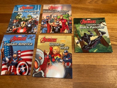Marvel, Avengers, 5 stk. mini-bøger fra Marvel Avengers i fin stand - ingen halve sider, ingen mangl
