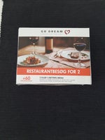 Sælger dette go-dream gavekort til et restauran...