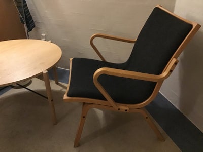 Lænestol, stof, Albert fra Årre faconspænd, Meget fin og velholdt, Danish Design, flot grå uld og læ