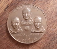Mans 1st Lunar Landing Bronze Apollo 11 Medallic A, Bronze,