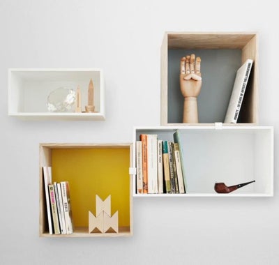 Kubikreol, Muuto, b: 33 d: 33 h: 26, Muuto Mini Stacked storage system. 

2 stk aflang: H24,9/L49,8/