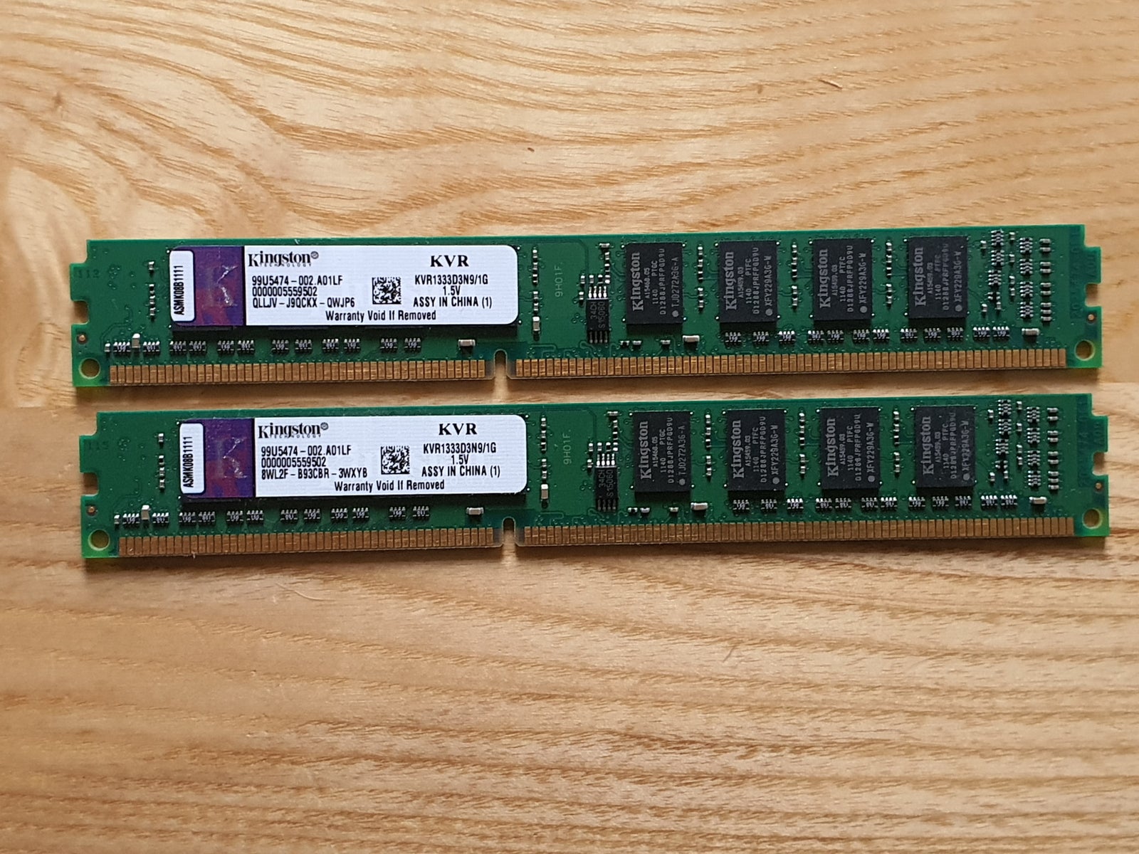 Kingston, 2x1GB, DDR3 SDRAM – – Køb Salg af og Brugt