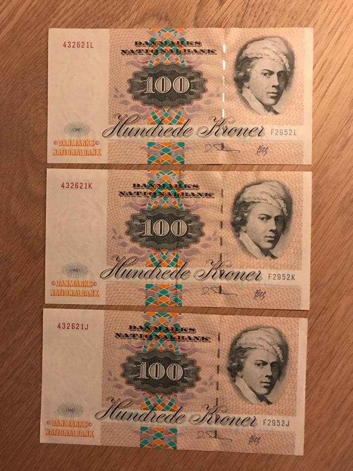 Danmark, sedler, 100kr