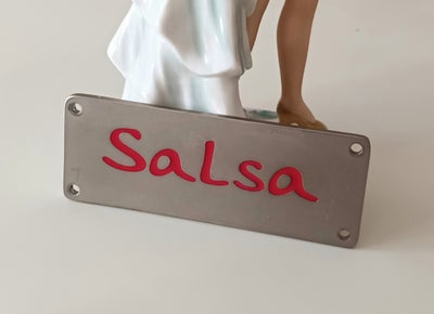 Skilte, Salsa skilt, Finurligt skilt der både kan referere til dans og mad. 
Skiltet måler 4,5 cm i 