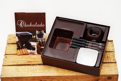 Chokolade Fondue, Imagebooks Holland, Chokolade fondue. 
Ny fondue, til hygge eller produktion af hj