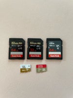 MicroSDXC, SanDisk & Lexar, 128gb GB