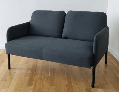 Sofa, polyester, 2 pers. , IKEA GLOSTAD Knisa mørkegrå, very good condition - without defects or sta