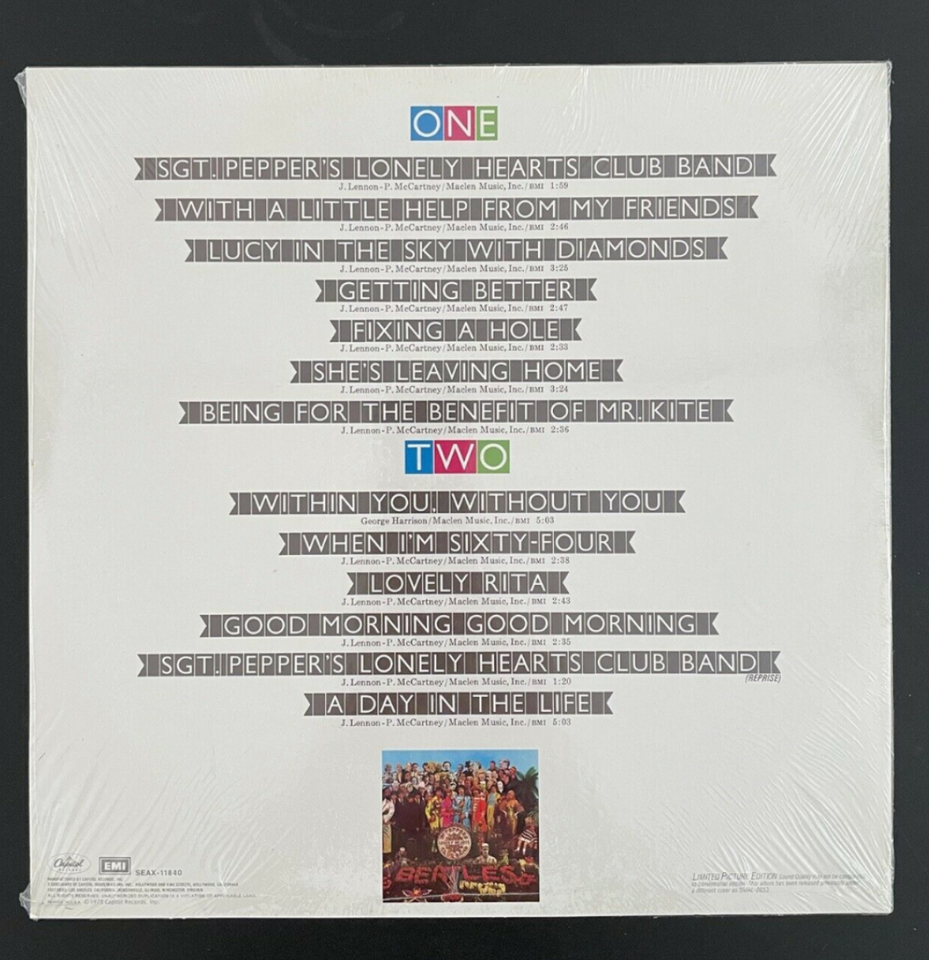 LP, Beatles, Sgt. Pepper (Limited Cover Print)