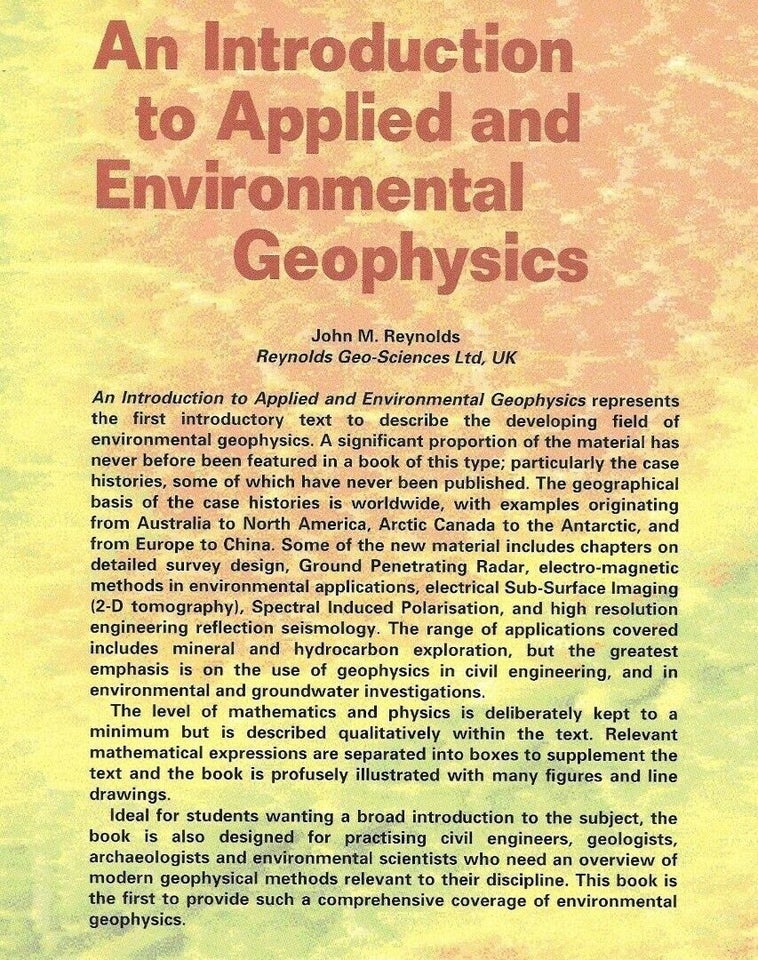 An Introduction to Applied and Environmental Geoph, John M.