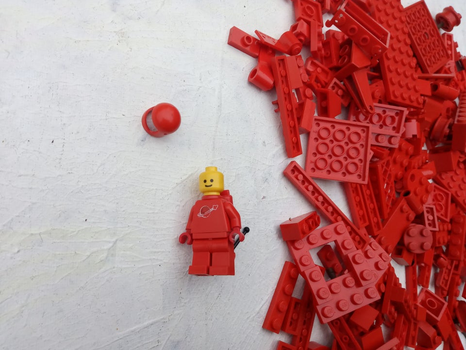 Lego blandet, Rød LEGO vintage