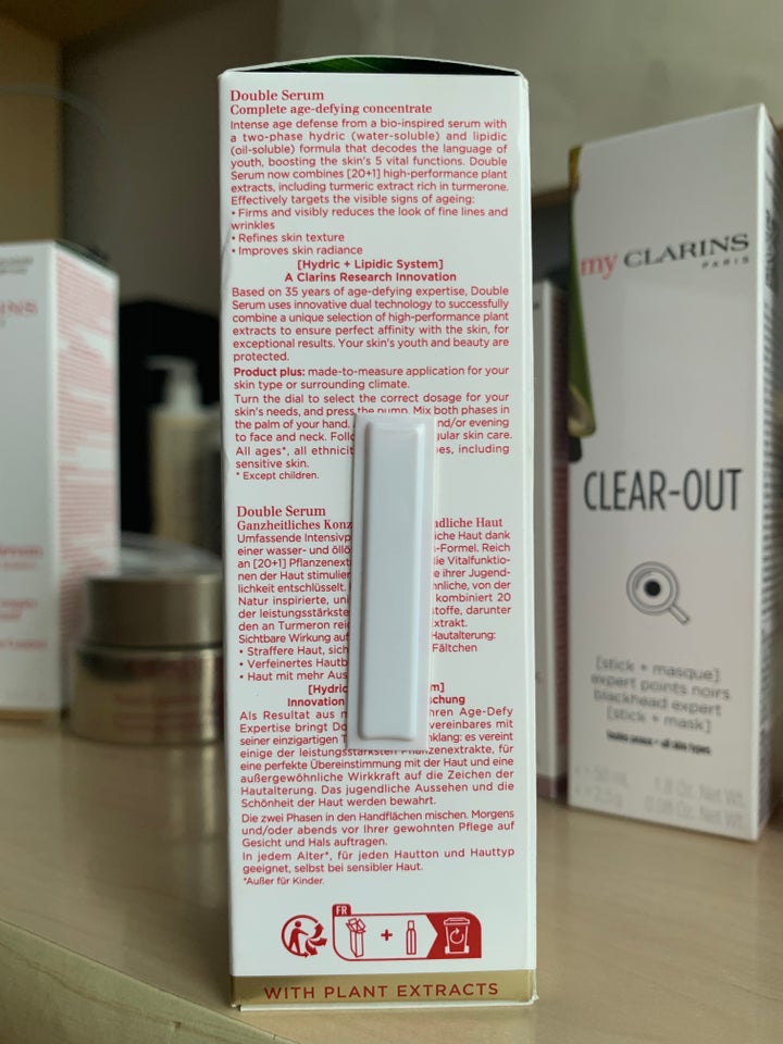 Ansigtspleje, Clarins Double Serum 30 ml ! NY OG PLOMBERET!,