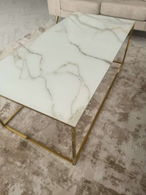 Glasbord, NELLY SOFABORD, andet materiale, Sælger dette glas marmorlook bord. Næsten helt nyt. Nypri