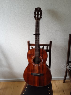 Andet, andet mærke Harley Benton CLP-15E Flame Koa Exotic, Virkelig fin akustisk folk guitar til små