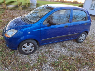 Chevrolet Matiz, 0,8 S, Benzin, 2007, km 106000, blå, ABS, airbag, 5-dørs, centrallås, startspærre, 