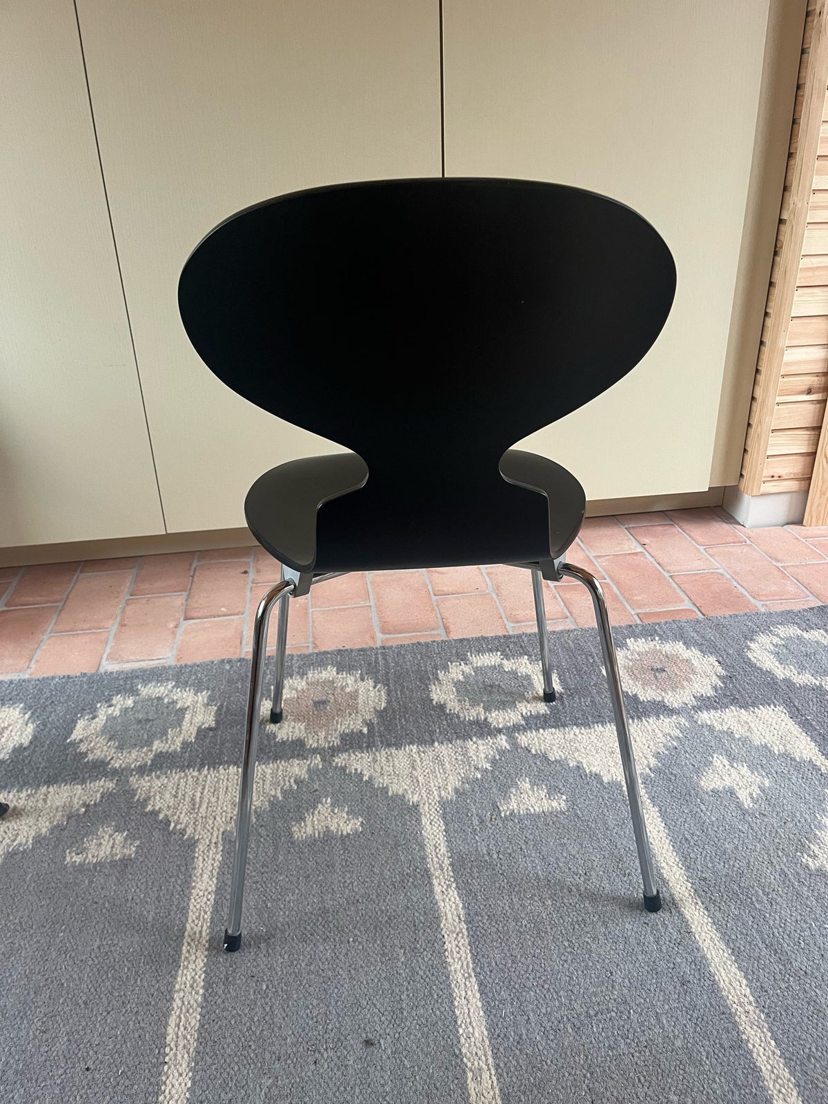 Spisebordsstol, Træ og krom, Arne Jacobsen