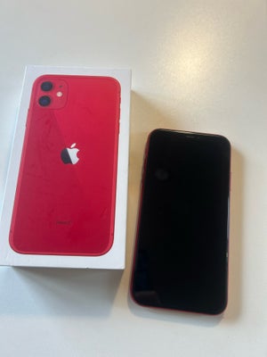 iPhone 11, 64 GB, rød, God, Sælges da sønnen ikke bruger den længere. 
Har lidt brugsmærker forskell
