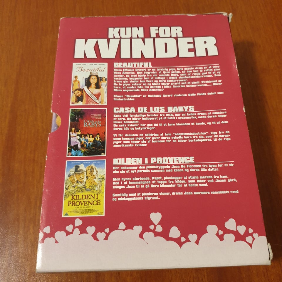 Kun For Kvinder (3 DVD Box), instruktør Sally Field/John