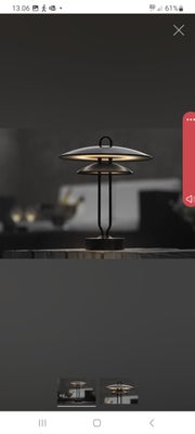 Anden bordlampe, Tobias Jensen, Design lampe TRIBUTE 1 - u ledning, genopladelig, medfølgende USB ka