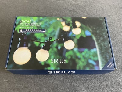 Lyskæde, LED LYSKÆDE STARTSÆT, LUCAS, SIRIUS, 3M, SORT/MATTERET/VARM HVID
Helt nyt, nypris 450kr køb