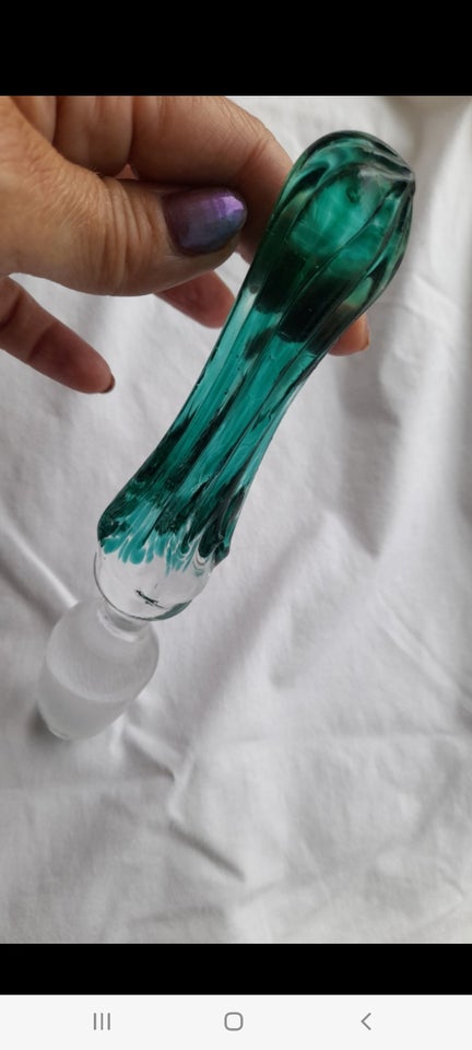 Glas, Karaffel eller vin- låg, Glas/design/murano?