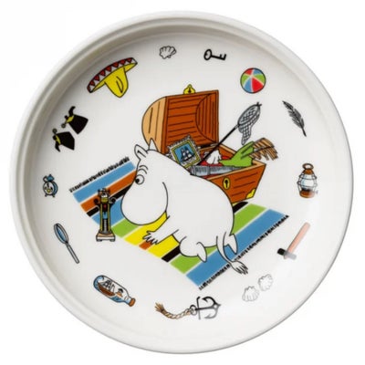 Porcelæn, Tallerken, Mumi, moomin, Mumi tallerken med motivet Mumitrold, der forestiller Mumitrold p