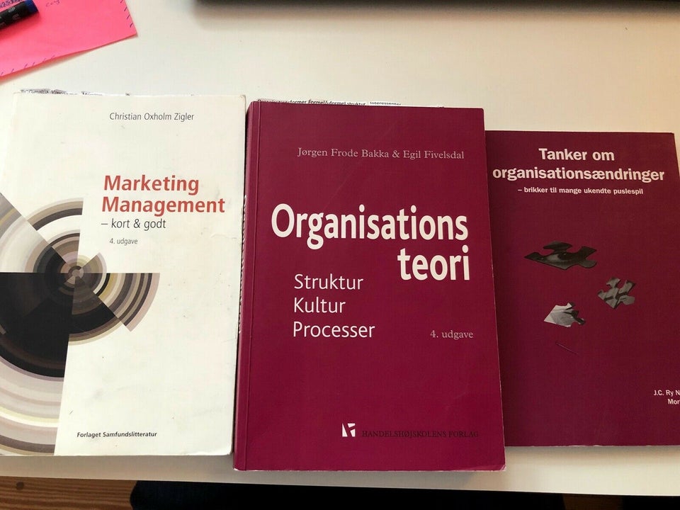 Organisation og Marketing, Div.